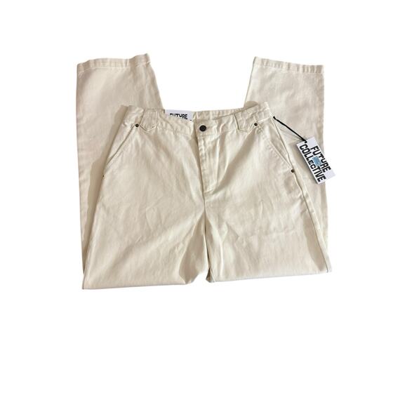 Future Collective Women’s 100% Cotton pants Lot of 2 Size 8 MSRP $76 - Picture 2 of 11
